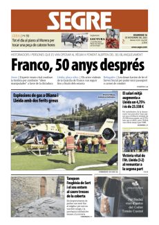 EXPLOSIONS DE GAS A OLIANA I LLEIDA AMB DOS FERITS GREUS