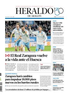 1-0 EL REAL ZARAGOZA VUELVE A LA VIDA ANTE EL HUESCA